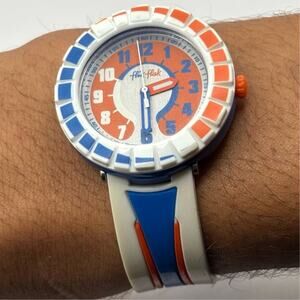 Y2K Blue Flik Flak Men's Watch